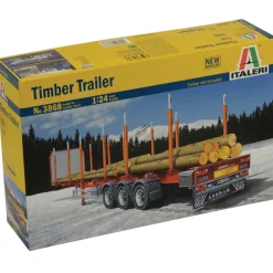 Timber Trailer 1/24 Kit 1:24 Scale Plastic Model Kit by Italeri