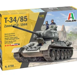 T34/85 Medium Tank 1/35 Kit 1:35 scale Plastic by Italeri