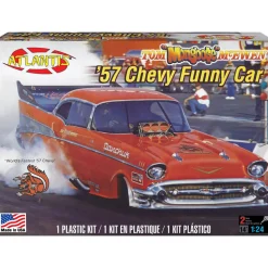 Tom McEwen '57 Chevy Funny Car - Model Kit 1:24 Scale Plastic Model Kit by Atlantis Models