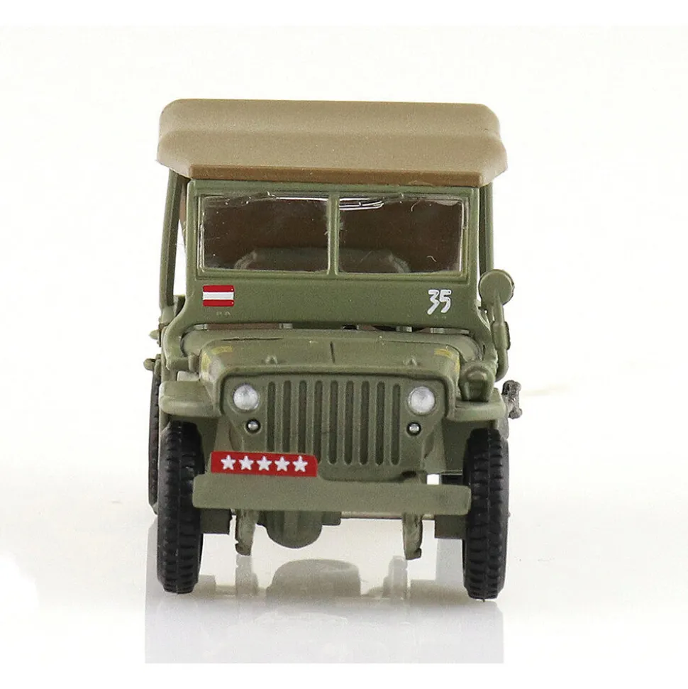 1/4 ton Military Vehicle 1/72 Die Cast Model - HG4216 Gen. Douglas MacArthur, Leyte, WWII, 1945 1:72 scale Metal by Hobby Master