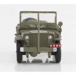 1/4 ton Military Vehicle 1/72 Die Cast Model - HG4215 U.S. 3rd Army,War Eagle, 1945 1:72 Scale Metal by Hobby Master