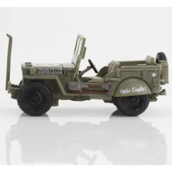 1/4 ton Military Vehicle 1/72 Die Cast Model - HG4215 U.S. 3rd Army,War Eagle, 1945 1:72 Scale Metal by Hobby Master