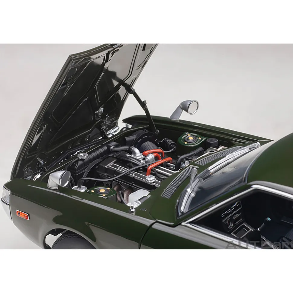 1973 Toyota Celica Liftback 2000GT (RA25) - Moss Green 1:18 Scale Diecast Model Car by AutoArt