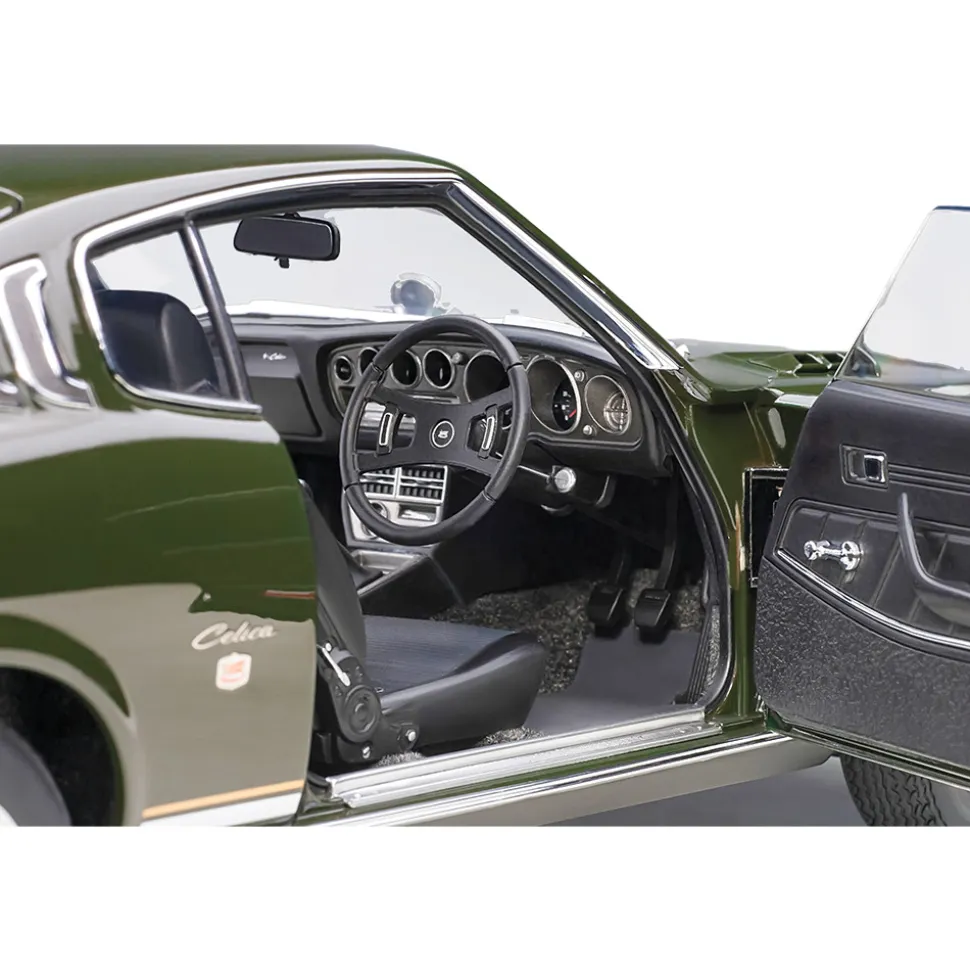 1973 Toyota Celica Liftback 2000GT (RA25) - Moss Green 1:18 Scale Diecast Model Car by AutoArt