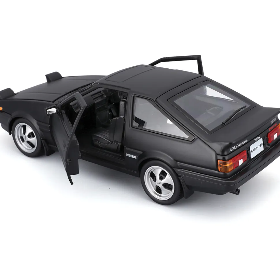 Toyota Corolla (Sprinter Trueno) AE86 - Black 1:24 Scale Diecast Model Truck by Maisto