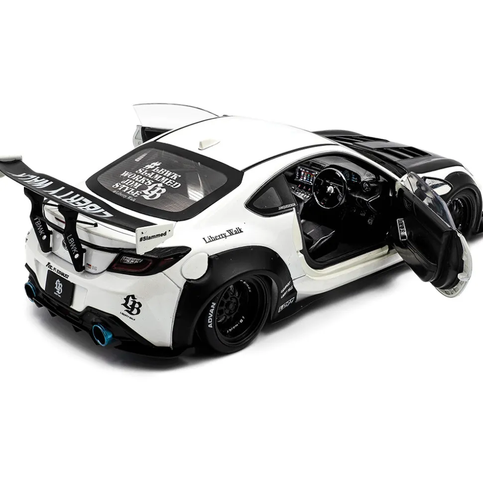 2024 Toyota GR 86 LBWK Body Kit - Pearl White 1:18 Scale Diecast Model Car by Solido