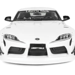 2025 Toyota GR Supra Liberty Walk Body Kit - White Pink 1:18 Scale Diecast Model Car by Solido