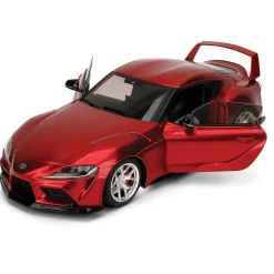 Toyota GR Supra W6 - Pink Slips Candy Red 1:18 Scale Diecast Model Car by Pink Slips