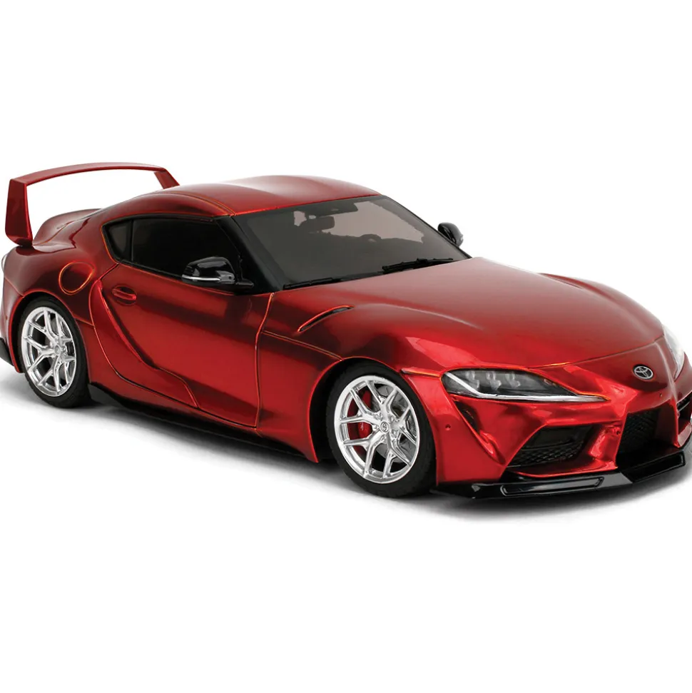Toyota GR Supra W6 - Pink Slips Candy Red 1:18 Scale Diecast Model Car by Pink Slips
