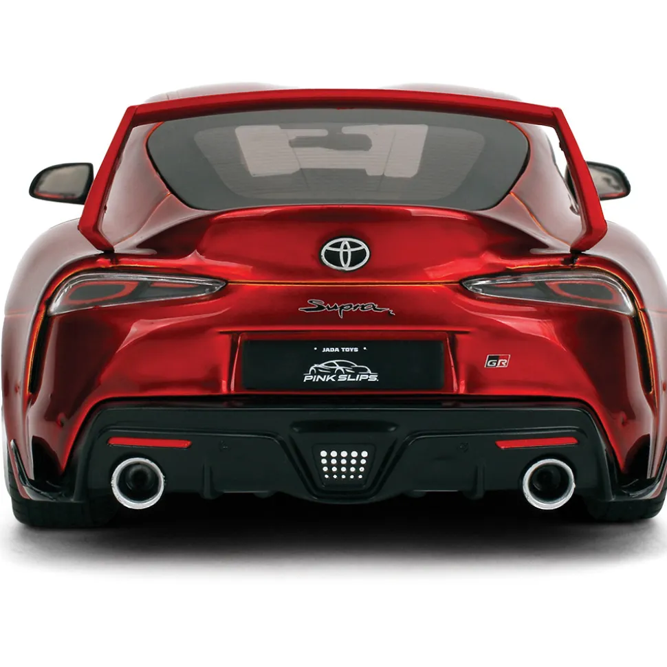 Toyota GR Supra W6 - Pink Slips Candy Red 1:18 Scale Diecast Model Car by Pink Slips
