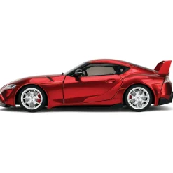 Toyota GR Supra W6 - Pink Slips Candy Red 1:18 Scale Diecast Model Car by Pink Slips