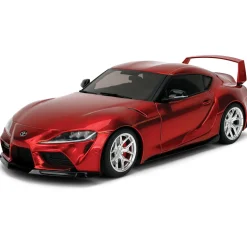 Toyota GR Supra W6 - Pink Slips Candy Red 1:18 Scale Diecast Model Car by Pink Slips