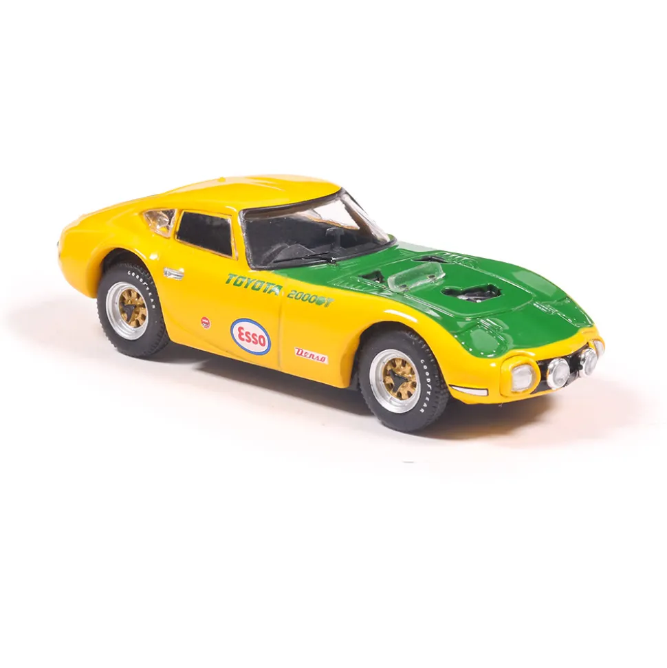 1966 Toyota 2000GT - Yatabe Speed Trials - Yellow 1:64 Scale Diecast Model Car by IXO Models