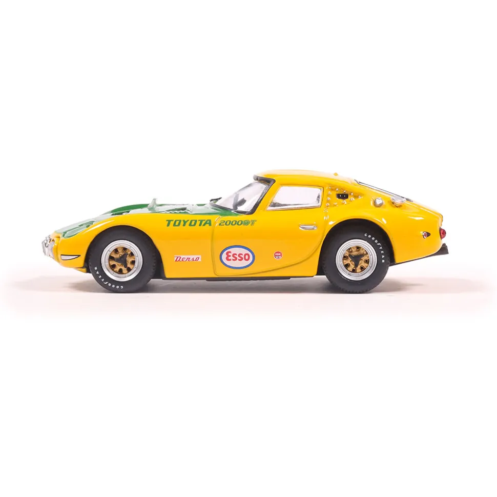 1966 Toyota 2000GT - Yatabe Speed Trials - Yellow 1:64 Scale Diecast Model Car by IXO Models