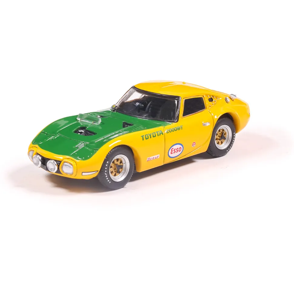 1966 Toyota 2000GT - Yatabe Speed Trials - Yellow 1:64 Scale Diecast Model Car by IXO Models