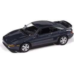 1991 Toyota MR2 - Bluish Gray Argentum Poly 1:64 Scale Diecast Model Car by Johnny Lightning