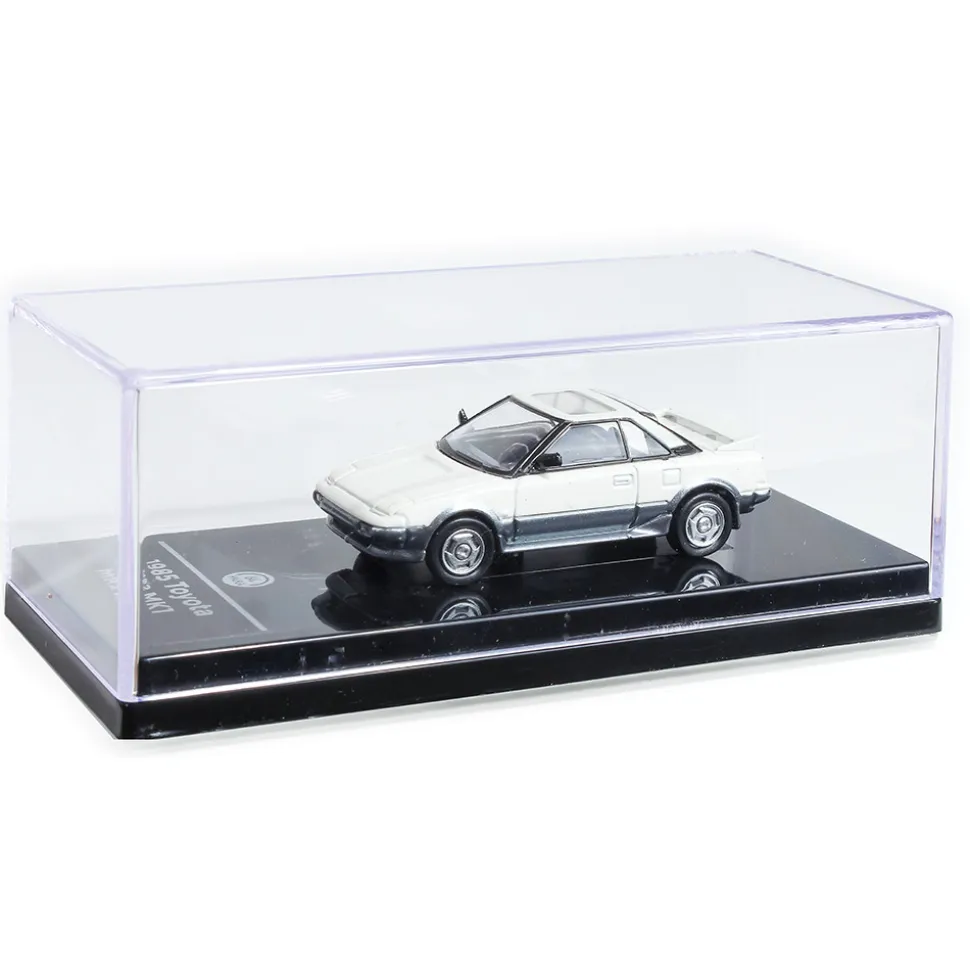 1985 Toyota MR2 MK1 - White/ Silver 1:64 Scale Diecast Model Car by Paragon Models