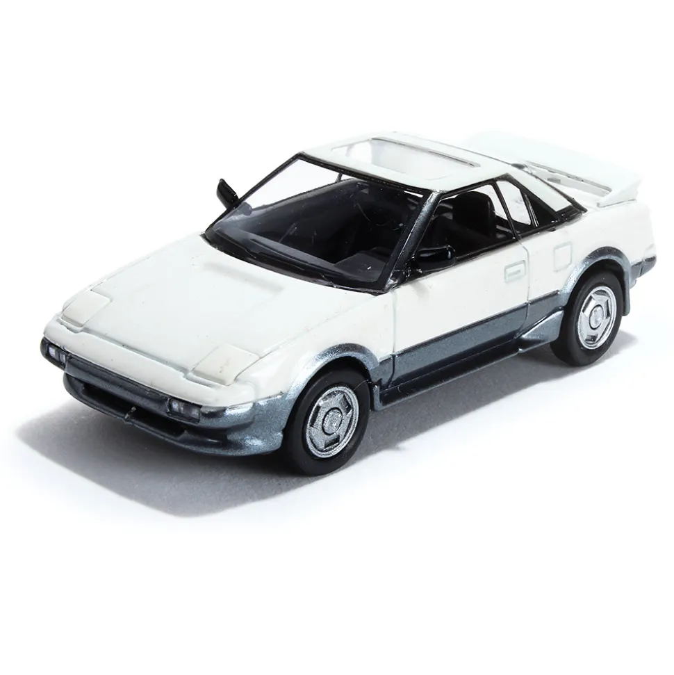 1985 Toyota MR2 MK1 - White/ Silver 1:64 Scale Diecast Model Car by Paragon Models