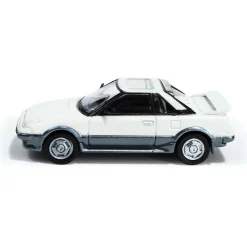 1985 Toyota MR2 MK1 - White/ Silver 1:64 Scale Diecast Model Car by Paragon Models