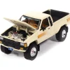 1985 Toyota SR5 Pickup - Ivory w/ Brown Stripes 1:64 Scale Diecast Model Truck by Johnny Lightning