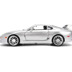 1995 Toyota Supra - Silver 1:24 Scale Diecast Model Car by Jada Toys