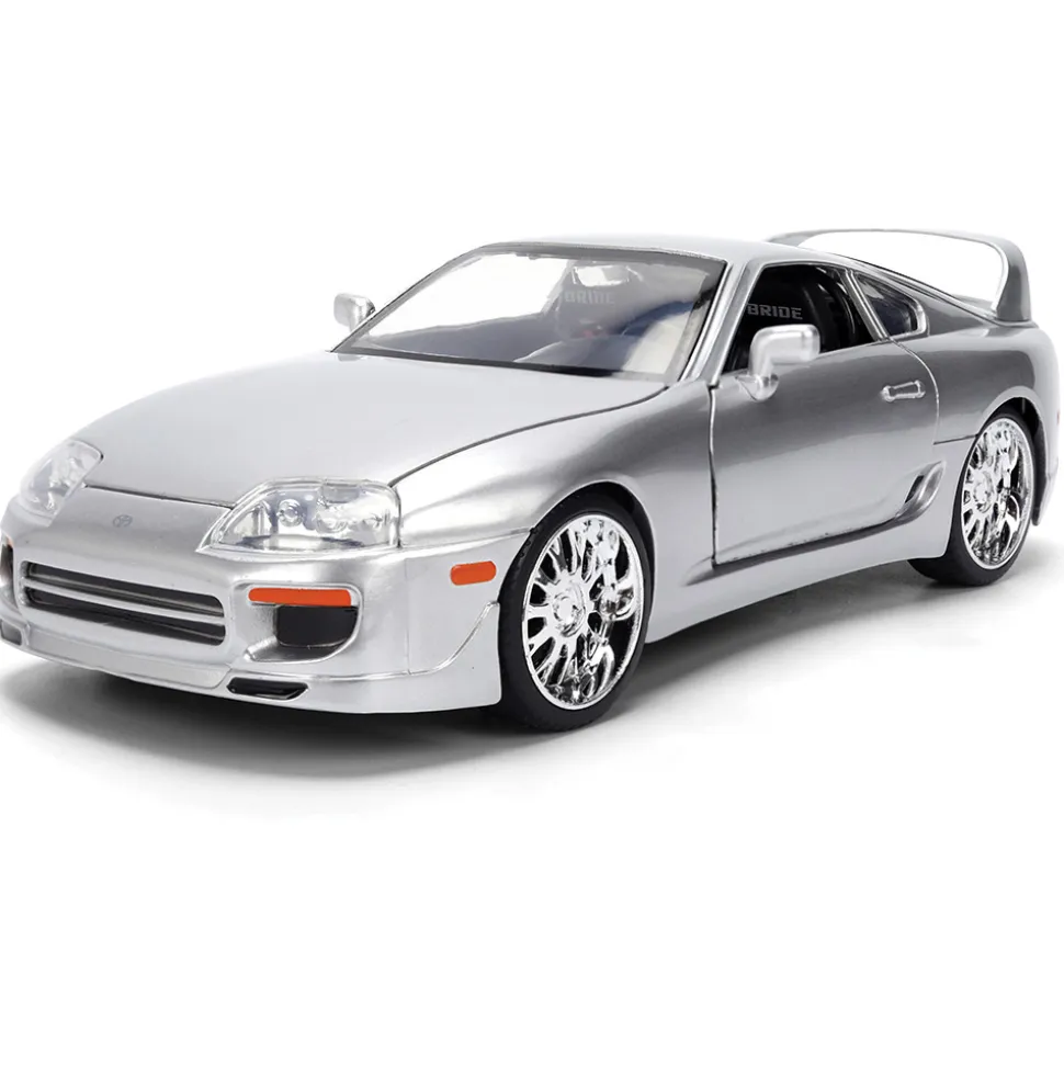 1995 Toyota Supra - Silver 1:24 Scale Diecast Model Car by Jada Toys
