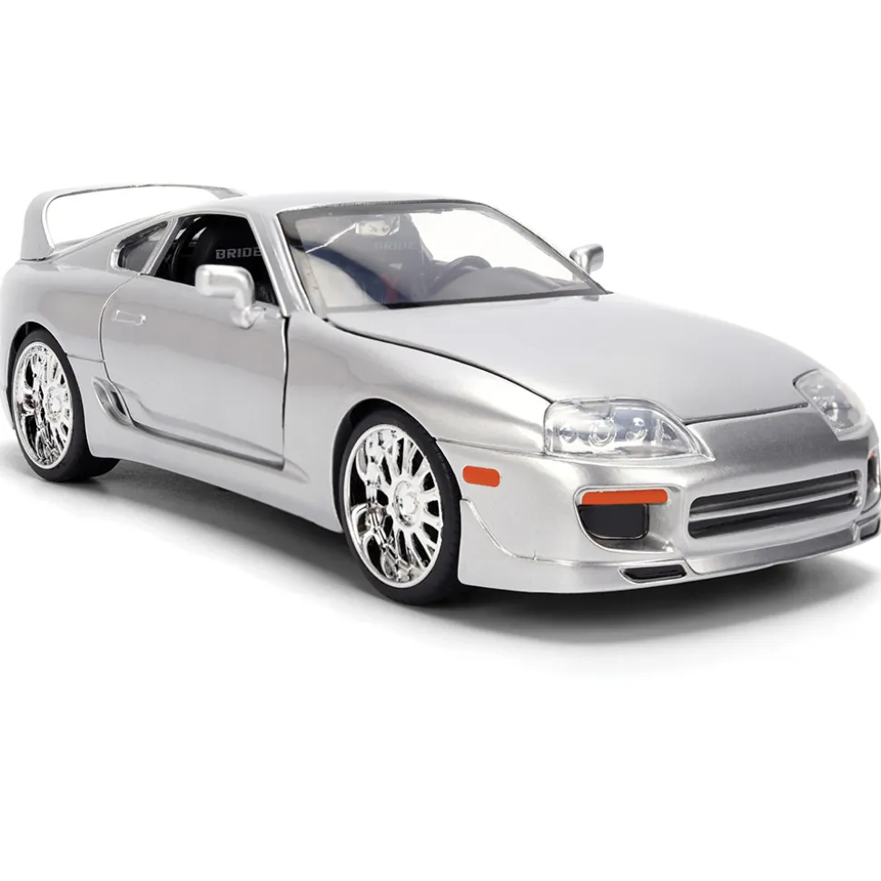 1995 Toyota Supra - Silver 1:24 Scale Diecast Model Car by Jada Toys