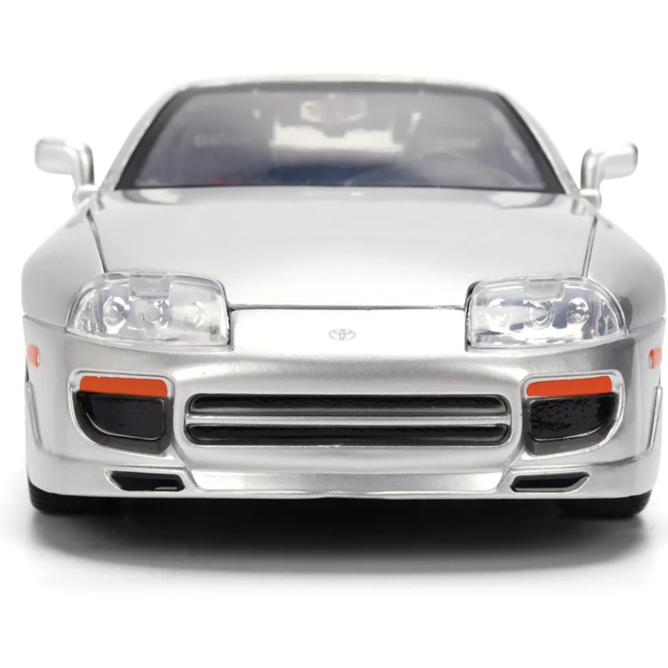 1995 Toyota Supra - Silver 1:24 Scale Diecast Model Car by Jada Toys