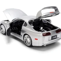 1995 Toyota Supra - Silver 1:24 Scale Diecast Model Car by Jada Toys
