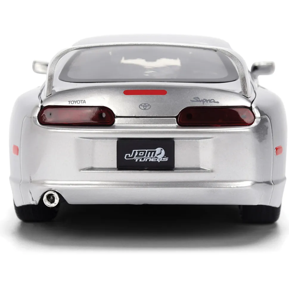 1995 Toyota Supra - Silver 1:24 Scale Diecast Model Car by Jada Toys