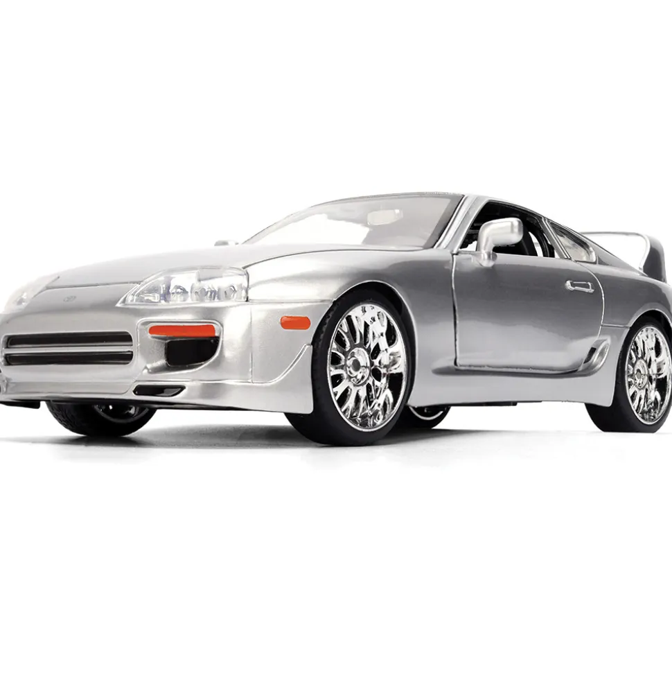 1995 Toyota Supra - Silver 1:24 Scale Diecast Model Car by Jada Toys