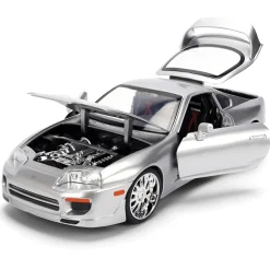 1995 Toyota Supra - Silver 1:24 Scale Diecast Model Car by Jada Toys