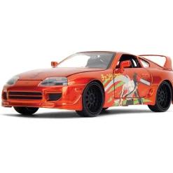 1995 Toyota Supra with Chainsaw Man Diecast Figure 1:24 Scale Diecast Model Car by Jada Toys