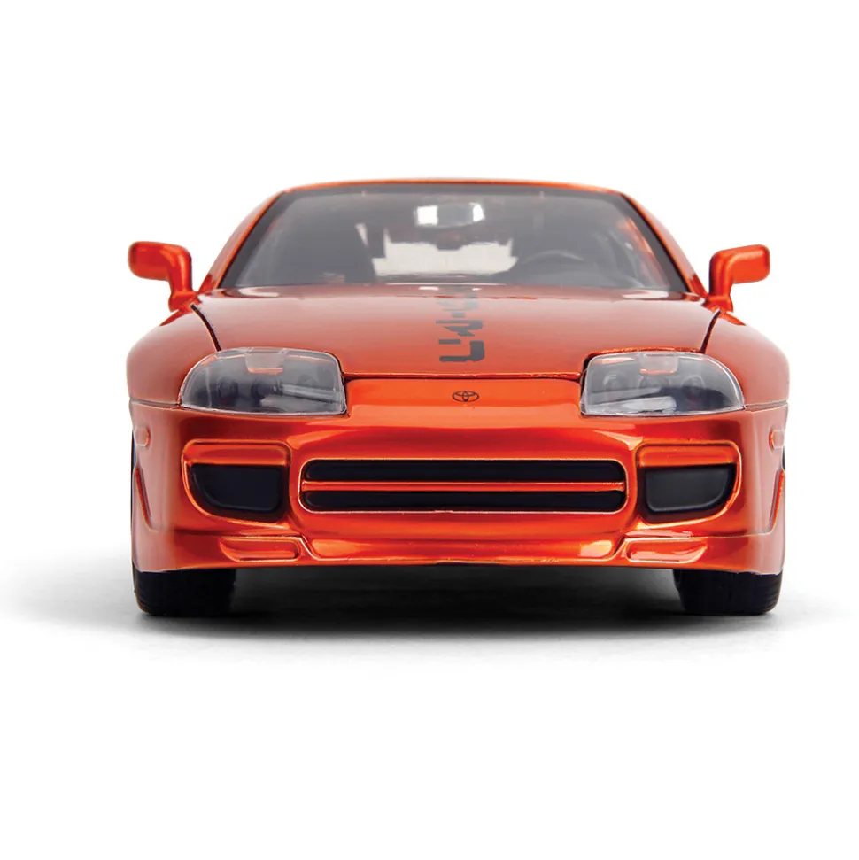 1995 Toyota Supra with Chainsaw Man Diecast Figure 1:24 Scale Diecast Model Car by Jada Toys
