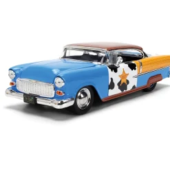 1955 Toy Story Chevy Bel Air w/Diecast Woody Figure 1:24 Scale Diecast Model Car by Jada Toys