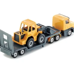 Tractor Trailer Low Loader With Front Loader Diecast Model Truck by Siku