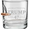 Trump 47 11oz Rocks Glass with .308 Bullet by BenShot