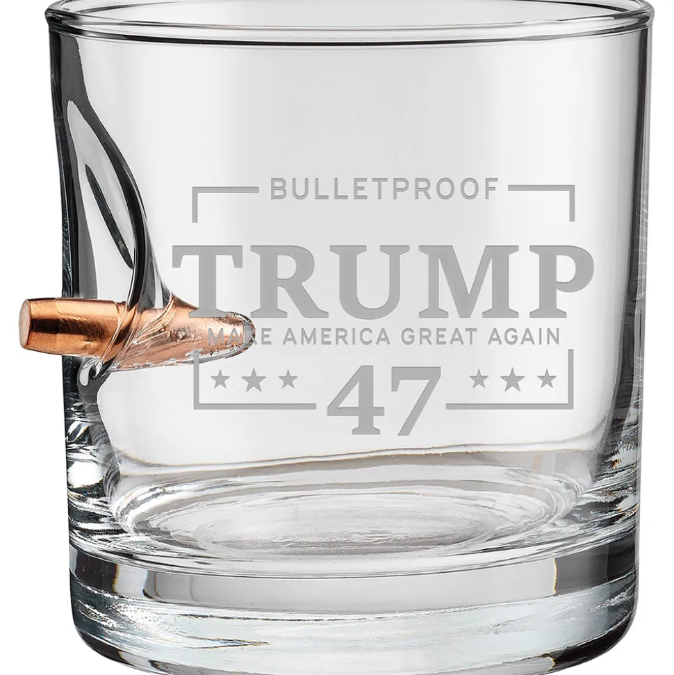 Trump 47 11oz Rocks Glass with .308 Bullet by BenShot
