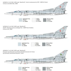 Tu-22M2 Backfire B 1/72 Kit Italeri (1440s) 1:72 Scale Plastic by Italeri