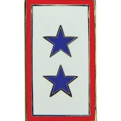 Two Family Members in Service Lapel Pin Eagle Emblems (P14259) Metal by Eagle Emblems
