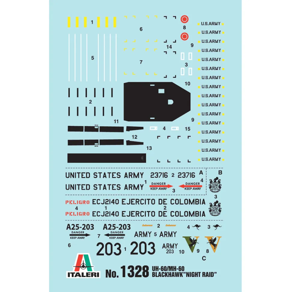 UH-60/MH-60 “Night Raid” 1/72 Kit 1:72 scale Plastic by Italeri