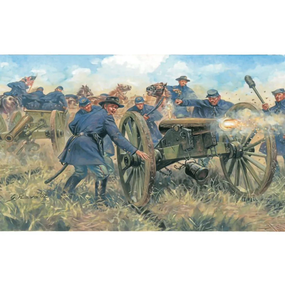 Union Artillery 1/72 Figures 1:72 scale Plastic by Italeri