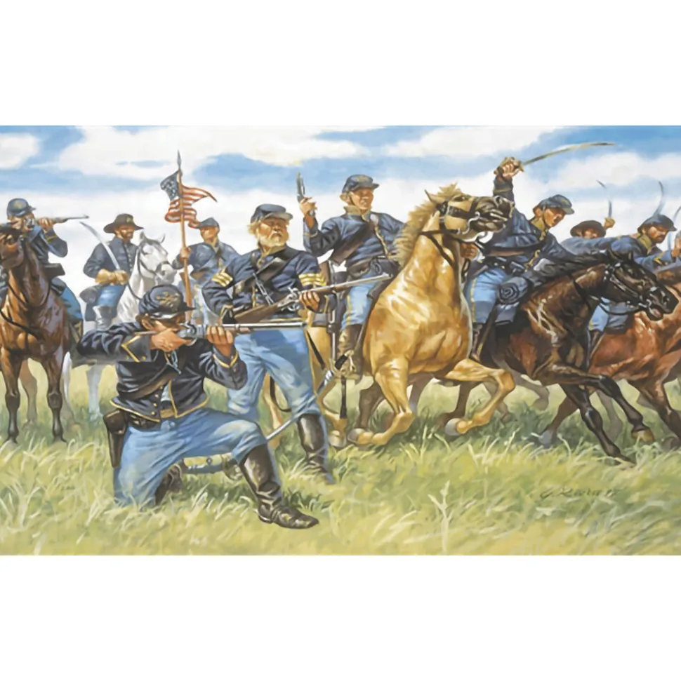 Union Cavalry 1/72 Plastic Figures Italeri (6013) 1:72 Scale Plastic by Italeri
