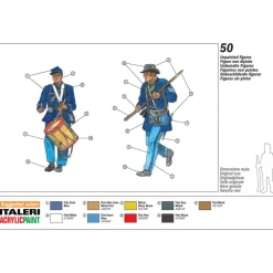Union Infantry (American Civil War) 1/72 Figures 1:72 Scale Plastic Model Kit by Italeri
