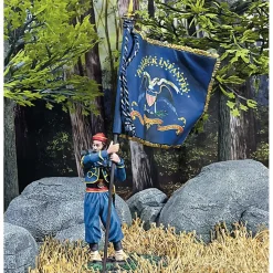 Union 146th N.Y. Zouave with Regimental Colors 1/30 Figure William Britain (31323) 1:30 scale Metal by William Britain
