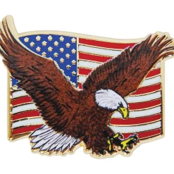 USA Flag and Eagle Lapel Pin Eagle Emblems (P15705) Metal by Eagle Emblems