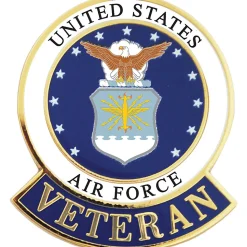 USAF LOGO VETERAN PIN USAF LOGO VETERAN PIN (P12561) by Eagle Emblems