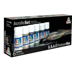 U.S.A.F. Vietnam War Acrylic Paint Set Plastic Model Kit by Italeri