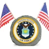 U.S. Air Force Garden Stone with Flags Geocentral (R35182) by Geocentral