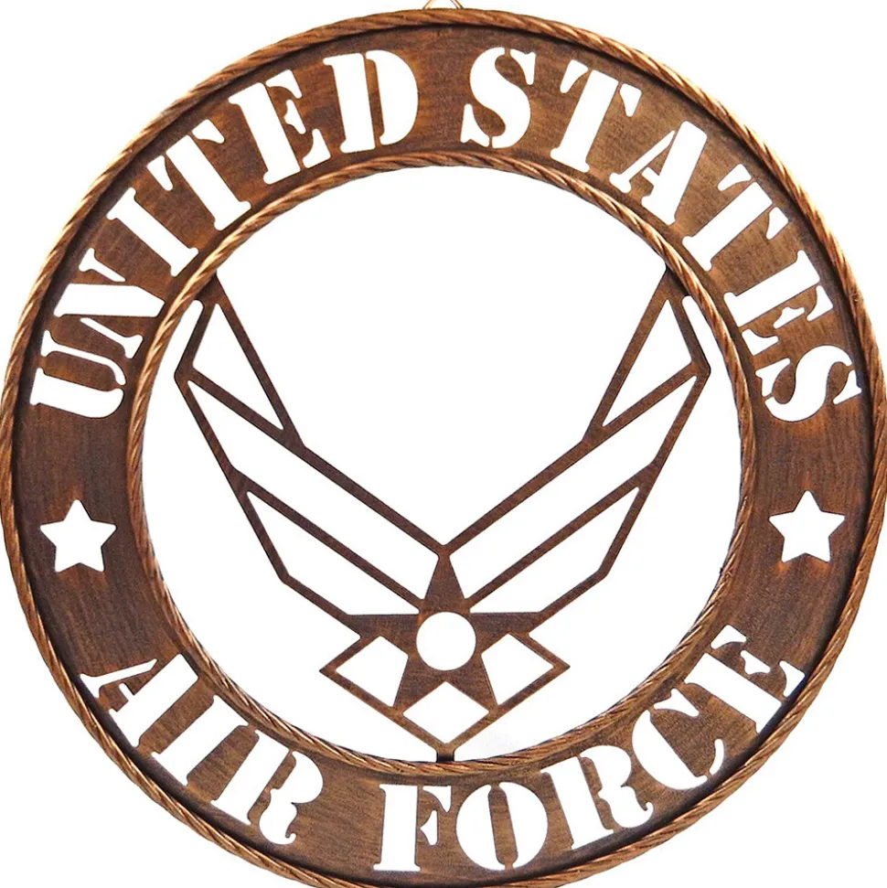 U.S. Air Force Metal Sign Iron and Blossom (18114) by Iron and Blossom